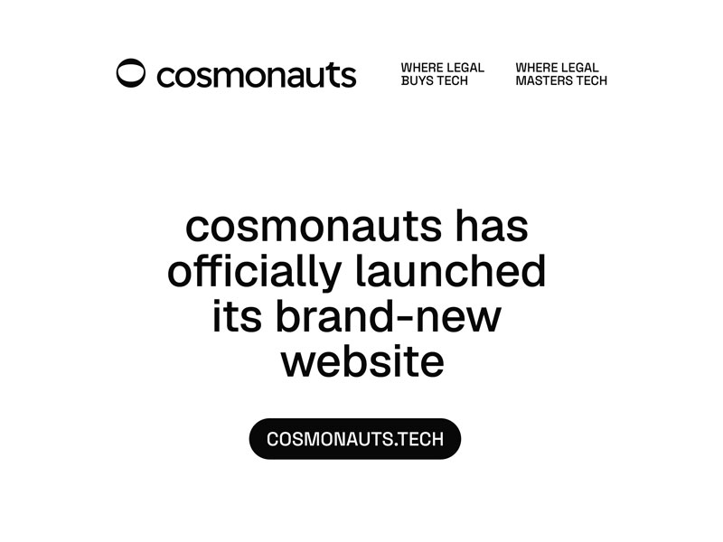 cosmonauts Launches New Website Bringing Global Legal Tech Events Together